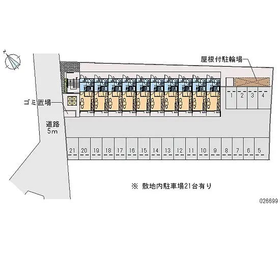 ★手数料０円★福山市手城町　月極駐車場（LP）